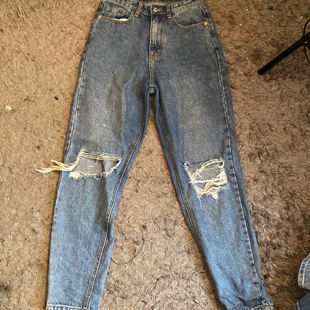 Blue jeans prettylittle thing jeans bean worn